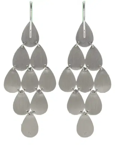 IRENE NEUWIRTH JEWELRY Nine Drop Chandelier Earrings - White Gold | Thumbnail 1