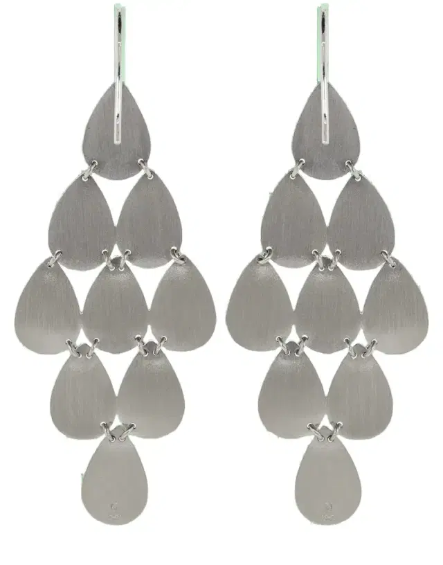 IRENE NEUWIRTH JEWELRY Nine Drop Chandelier Earrings - White Gold