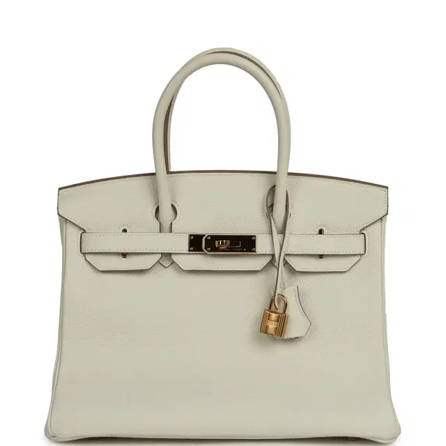HERMÈS Pre-owned Hermes Birkin 30 Mushroom Togo Gold Hardware