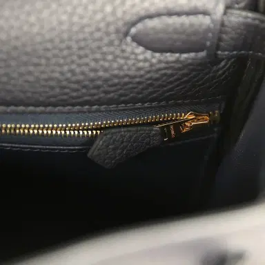 HERMÈS Pre-owned Hermes Kelly Retourne 28 Bleu Nuit Togo Gold Hardware | Thumbnail 9 HERMÈS Pre-owned Hermes Kelly Retourne 28 Bleu Nuit Togo Gold Hardware | Thumbnail 9