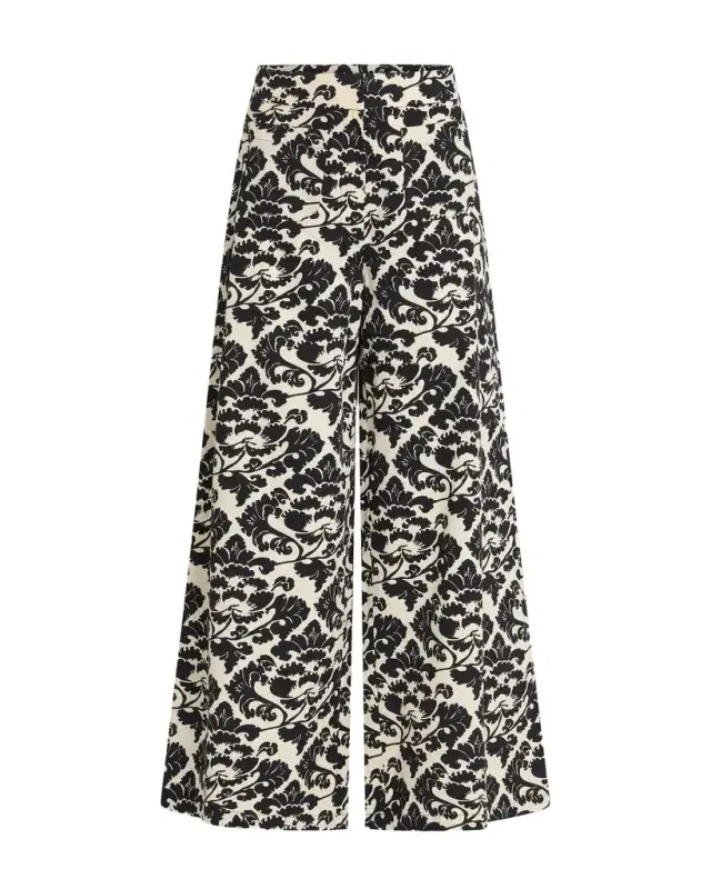 Emporio Sirenuse Adele Trousers in Lotus Flower Print