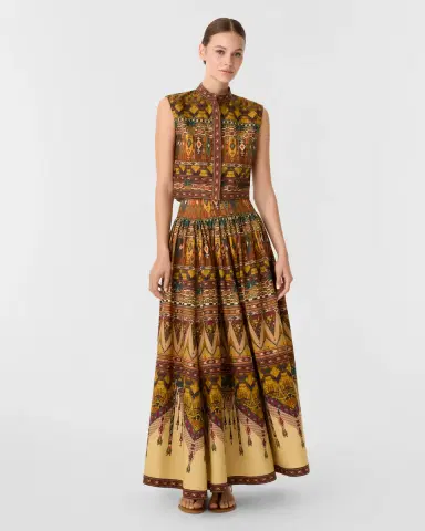 Emporio Sirenuse Andorra Top in Desert Print | Thumbnail 2