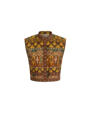 Emporio Sirenuse Andorra Top in Desert Print | Thumbnail 1