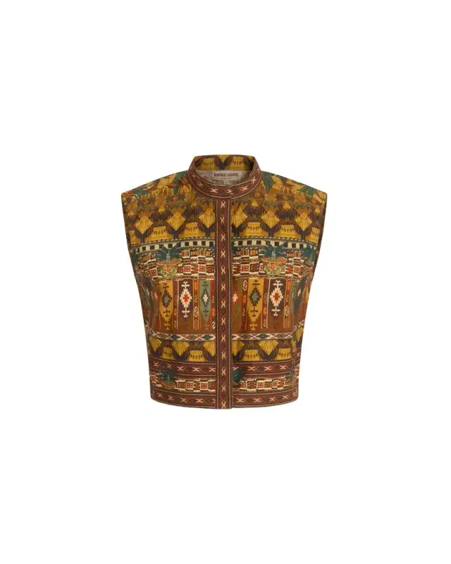 Emporio Sirenuse Andorra Top in Desert Print