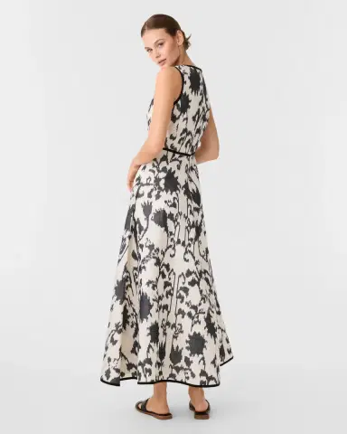 Emporio Sirenuse Clodette Dress in Ikat Blossom | Thumbnail 4