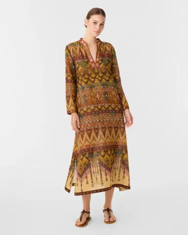 Emporio Sirenuse Giada Caftan in Desert Print | Thumbnail 2
