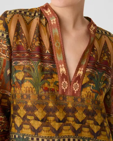 Emporio Sirenuse Giada Caftan in Desert Print | Thumbnail 3