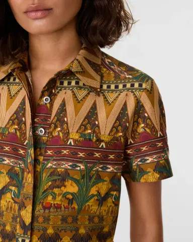 Emporio Sirenuse Giselle Dress in Desert Print | Thumbnail 2