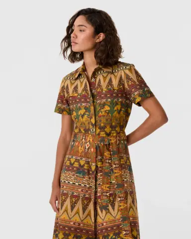 Emporio Sirenuse Giselle Dress in Desert Print | Thumbnail 3