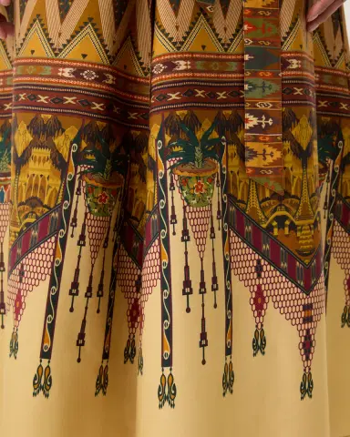 Emporio Sirenuse Giselle Dress in Desert Print | Thumbnail 4