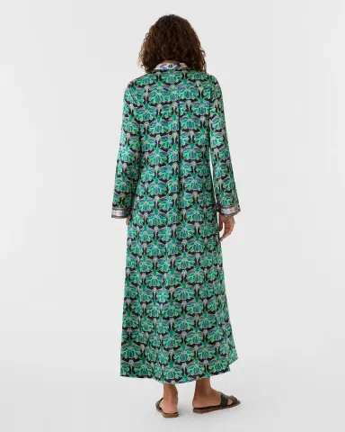 Emporio Sirenuse Jenna Caftan in Jewelry Block Print | Thumbnail 6