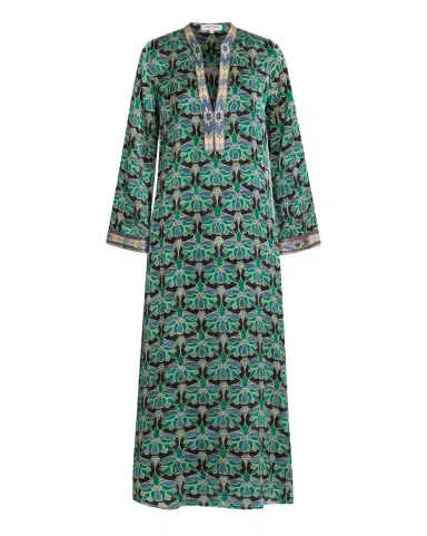 Emporio Sirenuse Jenna Caftan in Jewelry Block Print | Thumbnail 1
