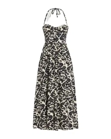 Emporio Sirenuse Johanna Dress in Lotus Flower Print | Thumbnail 1 Emporio Sirenuse Johanna Dress in Lotus Flower Print | Thumbnail 1