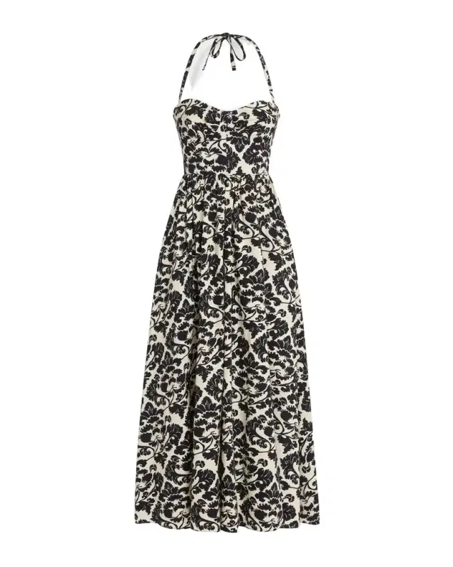 Emporio Sirenuse Johanna Dress in Lotus Flower Print