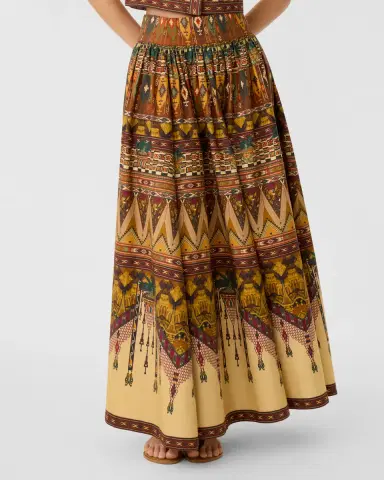 Emporio Sirenuse Ombretta Skirt in Desert Print | Thumbnail 3