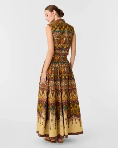Emporio Sirenuse Ombretta Skirt in Desert Print | Thumbnail 5