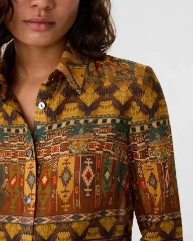 Emporio Sirenuse Patricia Shirt in Desert Print | Thumbnail 2