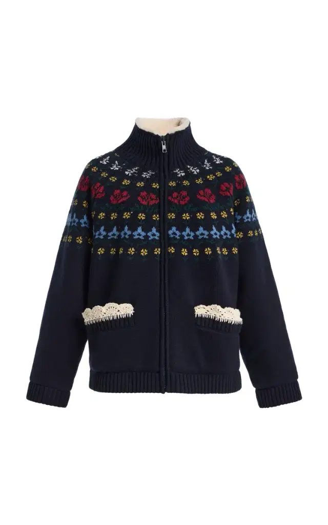 Sea Preston Sherpa-Lined Knit Jacket