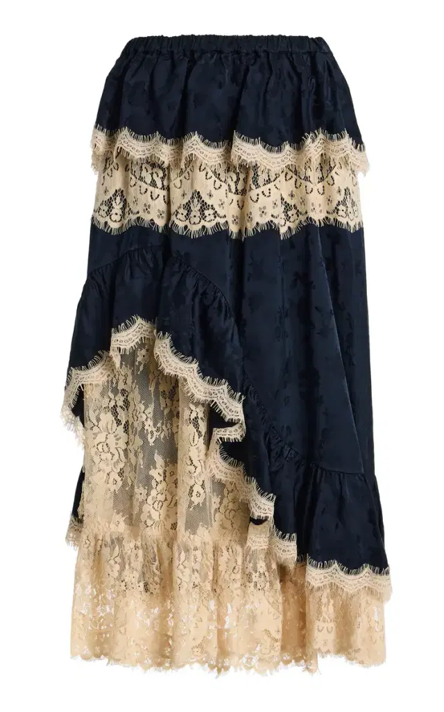 Sea Shay Lace Midi Skirt