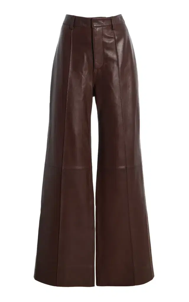 Sea Caitlin Leather Wide-Leg Pants