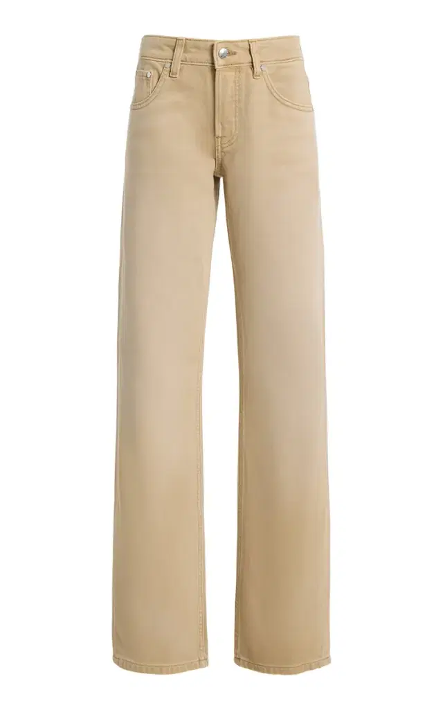 EB Denim Ariel Wedgie Rigid Mid-Rise Straight-Leg Jeans