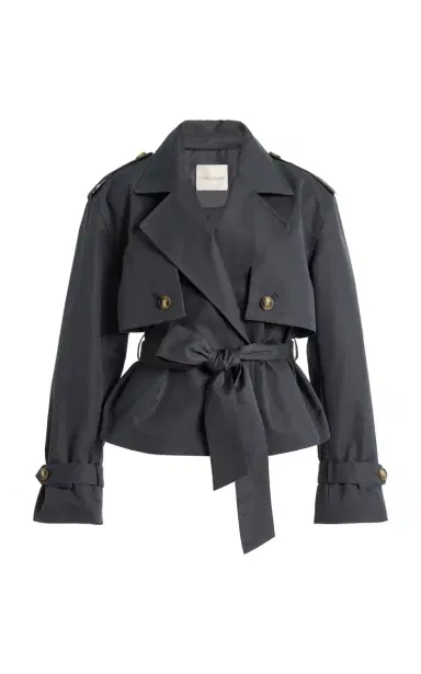Favorite Daughter The Cropped Charles Cotton-Blend Trench Coat | Thumbnail 2 Favorite Daughter The Cropped Charles Cotton-Blend Trench Coat | Thumbnail 2