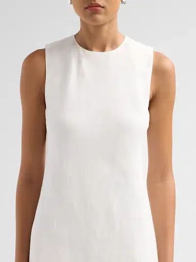 Vince Women's Bias-Cut Midi Dress - Off White - Size 8 | Thumbnail 5 Vince Women's Bias-Cut Midi Dress - Off White - Size 8 | Thumbnail 5