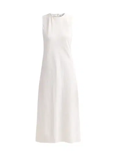 Vince Women's Bias-Cut Midi Dress - Off White - Size 8 | Thumbnail 1 Vince Women's Bias-Cut Midi Dress - Off White - Size 8 | Thumbnail 1