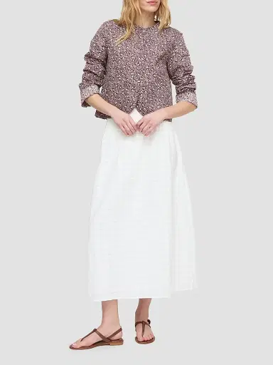 Hill House Home Women's The Cropped Rowan Jacket - Ditsy Thistle Brown - Size XXL | Thumbnail 5