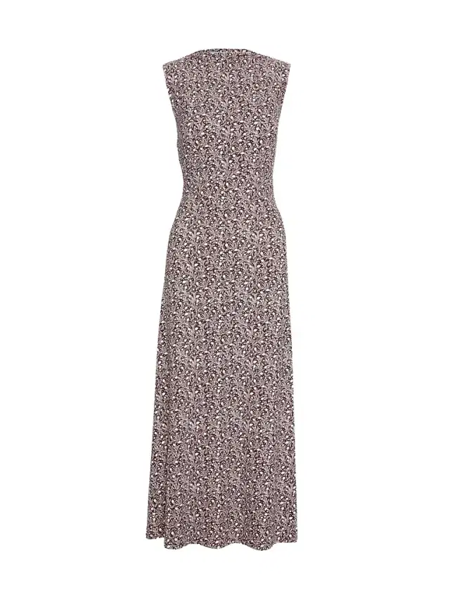Hill House Home Women's The Sloane Dress - Ditsy Thistle Brown
