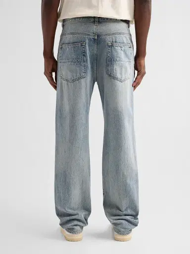 AMIRI Men's Mx1 Suede Moto Straight-Fit Jeans | Thumbnail 3 AMIRI Men's Mx1 Suede Moto Straight-Fit Jeans | Thumbnail 3