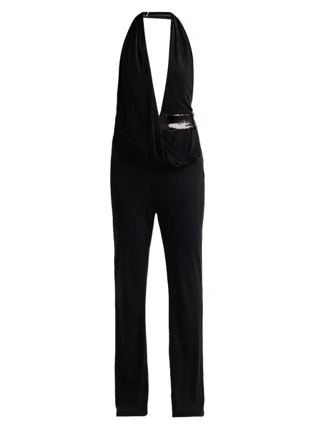 Ramy Brook Women's Whitney Halterneck Jumpsuit - Black