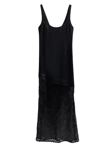 Ramy Brook Women's Blossom Mesh Gown - Black Mesh - Size 12 | Thumbnail 1