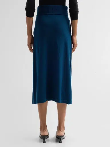 Ramy Brook Women's Abby Wool A-Line Midi Skirt - Dark Teal - Size XL | Thumbnail 3 Ramy Brook Women's Abby Wool A-Line Midi Skirt - Dark Teal - Size XL | Thumbnail 3