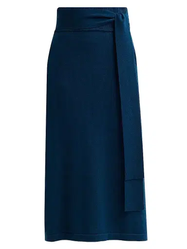 Ramy Brook Women's Abby Wool A-Line Midi Skirt - Dark Teal - Size XL | Thumbnail 1 Ramy Brook Women's Abby Wool A-Line Midi Skirt - Dark Teal - Size XL | Thumbnail 1