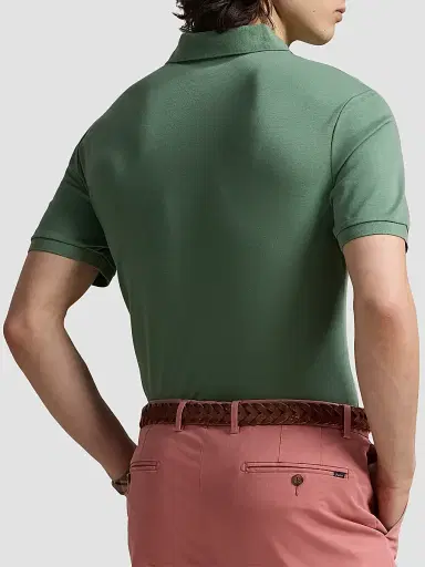 Polo Ralph Lauren Men's Cotton Interlock Polo Shirt | Thumbnail 3 Polo Ralph Lauren Men's Cotton Interlock Polo Shirt | Thumbnail 3