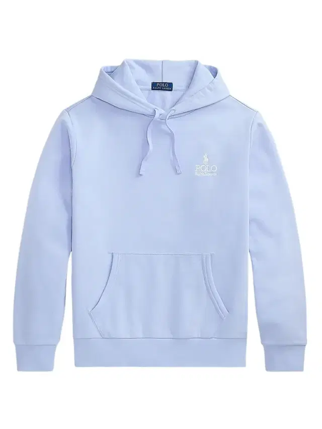 Men's Logo-Embroidered Drawstring Hoodie - Pebble Blue