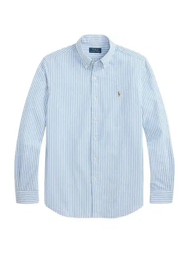Polo Ralph Lauren Men's Seersucker Oxford Shirt - Blue White - Size XXL | Thumbnail 1