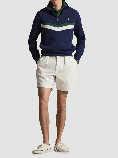 Polo Ralph Lauren Men's Double-Knit Quarter-Zip Sweatshirt - New Port Navy - Size XXL | Thumbnail 2 Polo Ralph Lauren Men's Double-Knit Quarter-Zip Sweatshirt - New Port Navy - Size XXL | Thumbnail 2