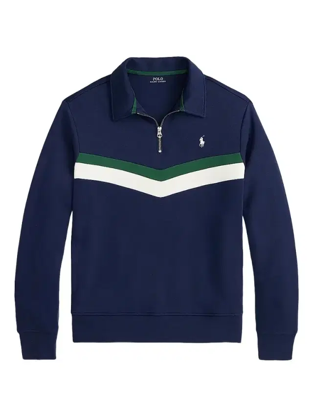 Polo Ralph Lauren Men's Double-Knit Quarter-Zip Sweatshirt - New Port Navy