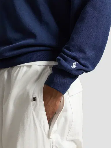 Polo Ralph Lauren Men's Newport Fleece Crewneck Sweatshirt - Newport Navy | Thumbnail 5
