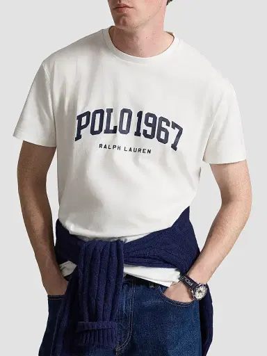 Polo Ralph Lauren Men's Polo 1967 Crewneck T-Shirt - White - Size XXL | Thumbnail 4 Polo Ralph Lauren Men's Polo 1967 Crewneck T-Shirt - White - Size XXL | Thumbnail 4