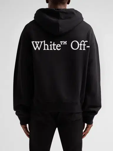 Off-White Men's Vertical Bookish Skate Logo Hoodie - Black - Size XXL | Thumbnail 3