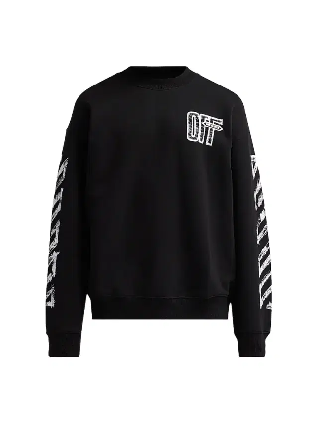 Off-White Men's Motion Arrow Skate Crewneck Sweatshirt - Black