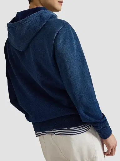 Polo Ralph Lauren Men's Polo Bear Indigo Terry Hoodie - Newport Bear Dark Indigo - Size XXL | Thumbnail 3 Polo Ralph Lauren Men's Polo Bear Indigo Terry Hoodie - Newport Bear Dark Indigo - Size XXL | Thumbnail 3