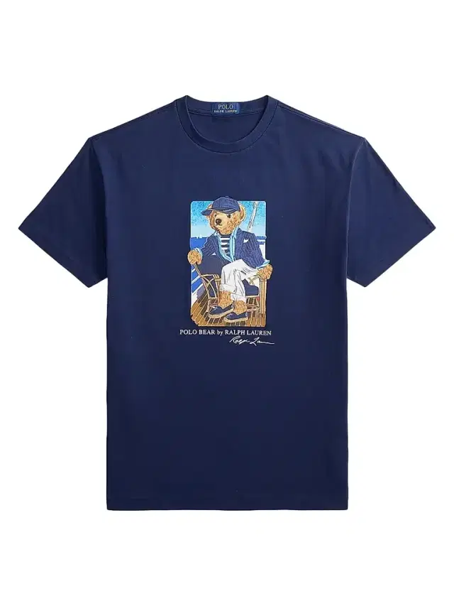 Polo Ralph Lauren Men's Classic-Fit Polo Bear T-Shirt - Newport Bear Navy
