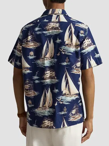 Polo Ralph Lauren Men's Sailboat Oxford Short-Sleeve Shirt | Thumbnail 3 Polo Ralph Lauren Men's Sailboat Oxford Short-Sleeve Shirt | Thumbnail 3