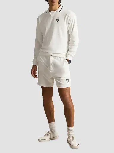 Polo Ralph Lauren Men's Terry Polo-Collar Sweatshirt - White - Size XXL | Thumbnail 2