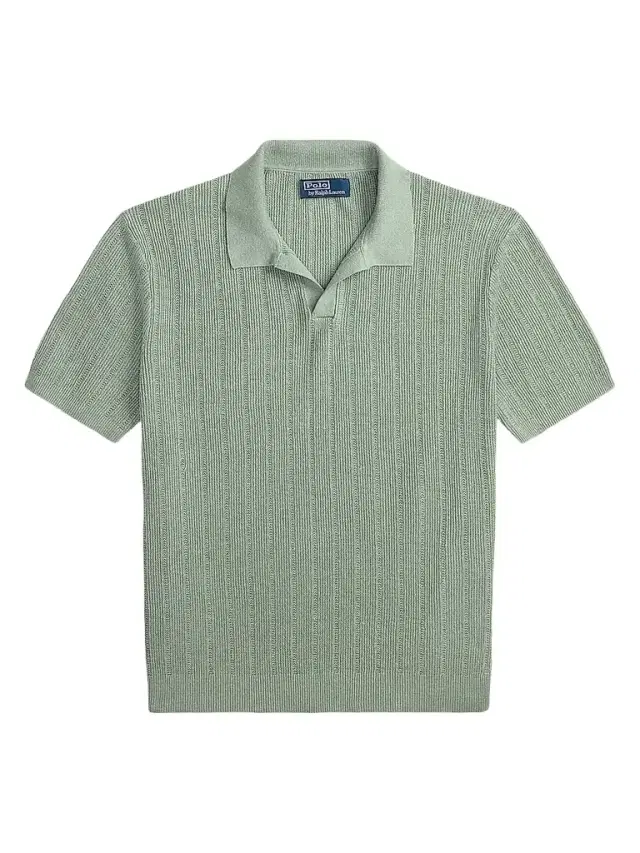 Polo Ralph Lauren Men's Linen Rib-Knit Short-Sleeve Polo Sweater - Light Green