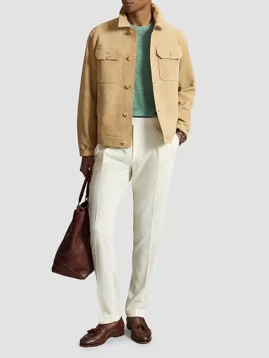 Polo Ralph Lauren Men's Ashdale Suede Jacket - Cafe Tan Suede - Size XXL | Thumbnail 2 Polo Ralph Lauren Men's Ashdale Suede Jacket - Cafe Tan Suede - Size XXL | Thumbnail 2